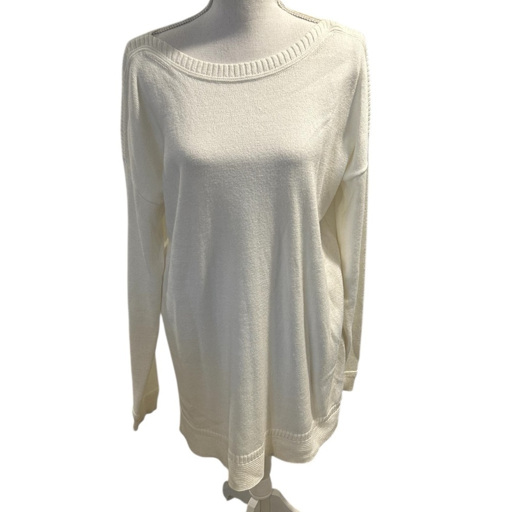 {Old Navy} Long Tall Cream Knit Sweater